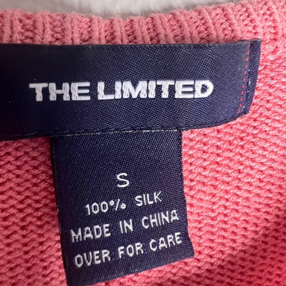 The Limited Vintage 100% silk Pink Sleeveless Knit Top S - Picture 2 of 7